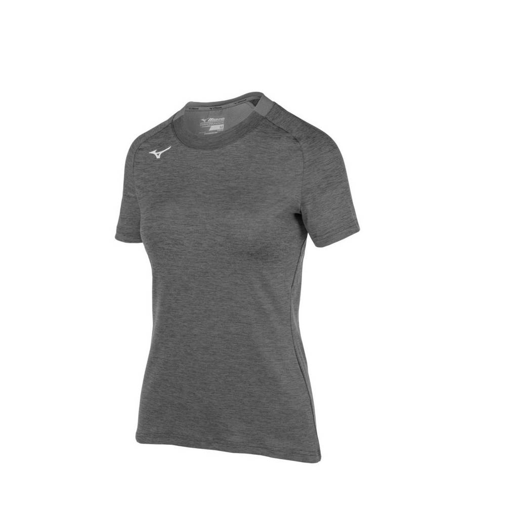 Mizuno Women's Alpha Short Sleeve T-Shirts Grey (530040-MSP)